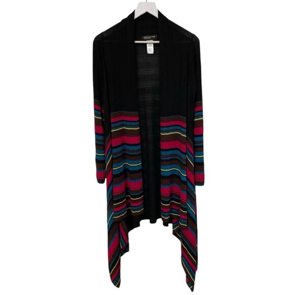 Jones New York Womens Size S/M Cardigan Knit Open-Front Sweater Waterfall Draped - Picture 3 of 9